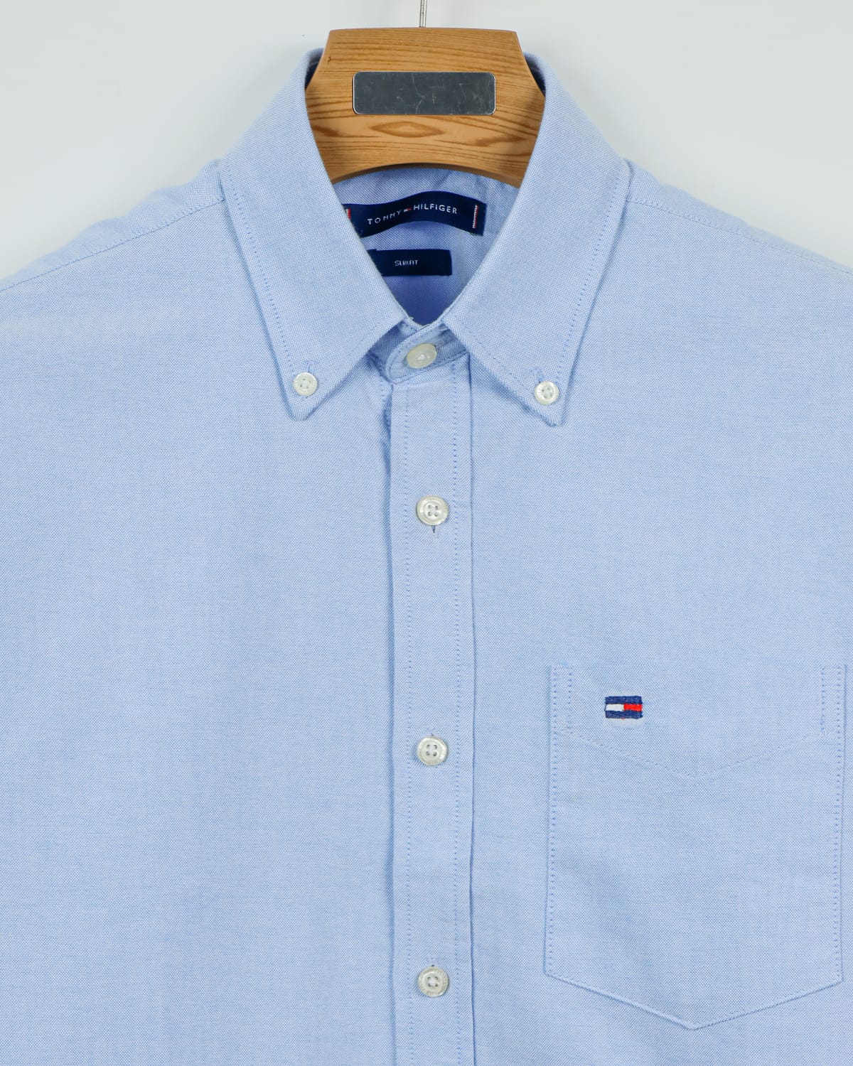 Premium Oxford Cotton Slim Fit Shirt | Sky Blue